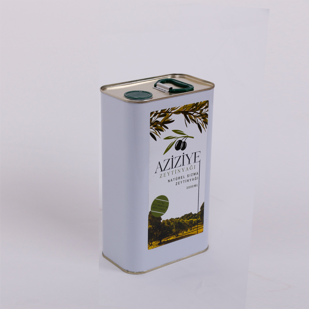 Aziziye Soğuk Sıkım Olgun Hasat Natürel Sızma Zeytinyağı 3Lt
